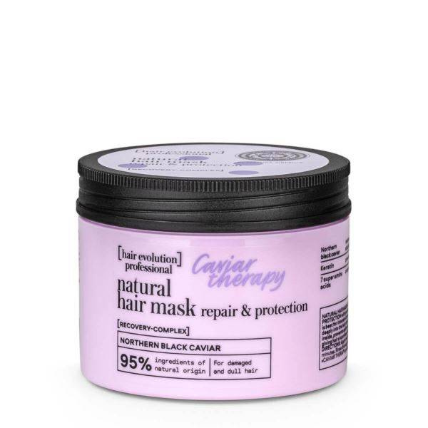 Naturalna maska do włosów zniszczonych i matowych Caviar Therapy Regeneracja i Ochrona Hair Evolution