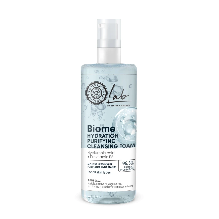 Pianka do twarzy z kwasem hialuronowym i prowitaminą B5 nawilżająca, Lab Biome