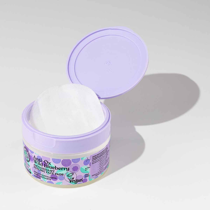 Wegańskie, antyoksydacyjne peelingujące płatki do twarzy Blueberry Siberica