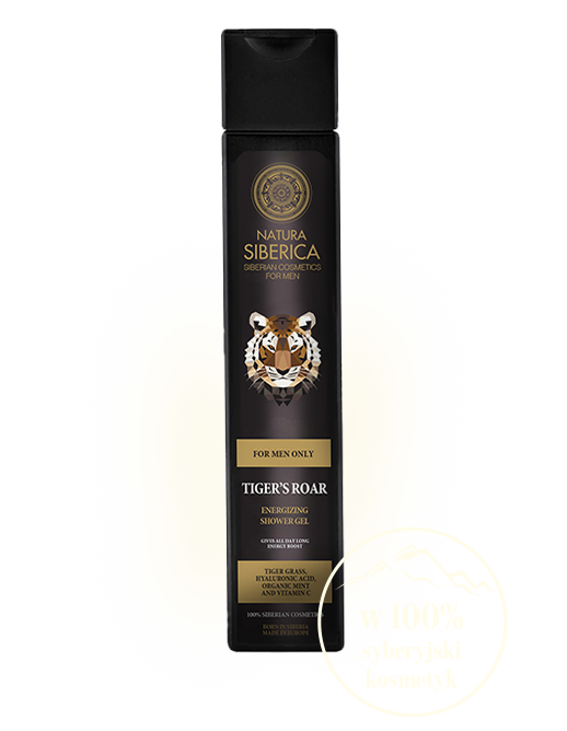 Naturalny, energetyzujący żel pod prysznic Ryk Tygrysa Natura Siberica MEN