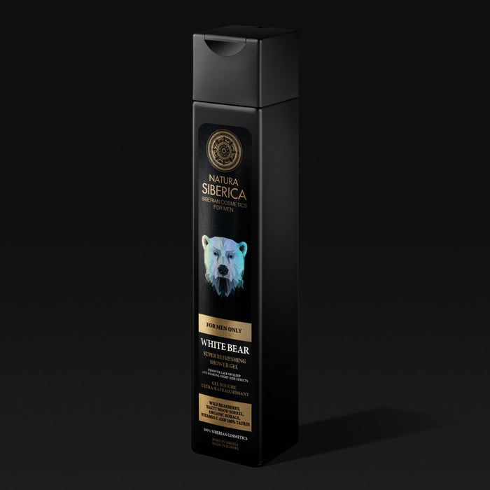 Naturalny orzeźwiający żel pod prysznic dla mężczyzn White bear Natura Siberica Men