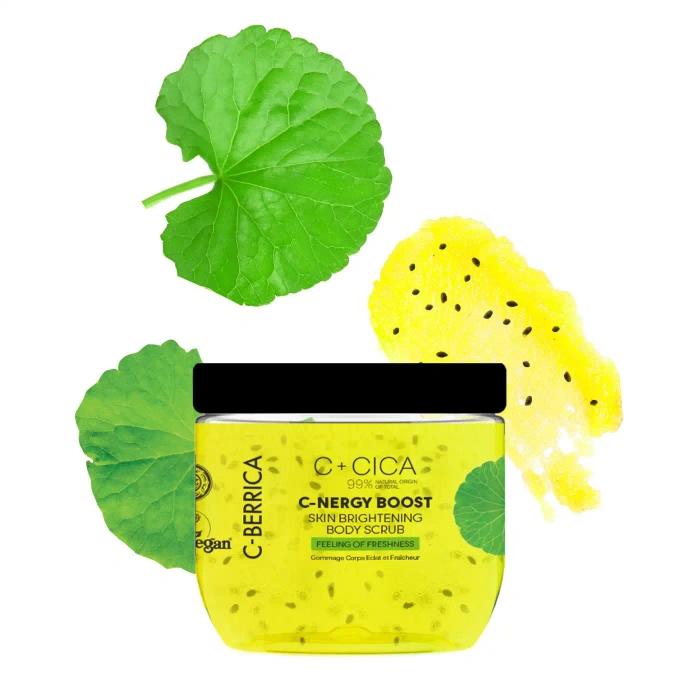 Cukrowy peeling do ciała, C+CICA C-Berrica