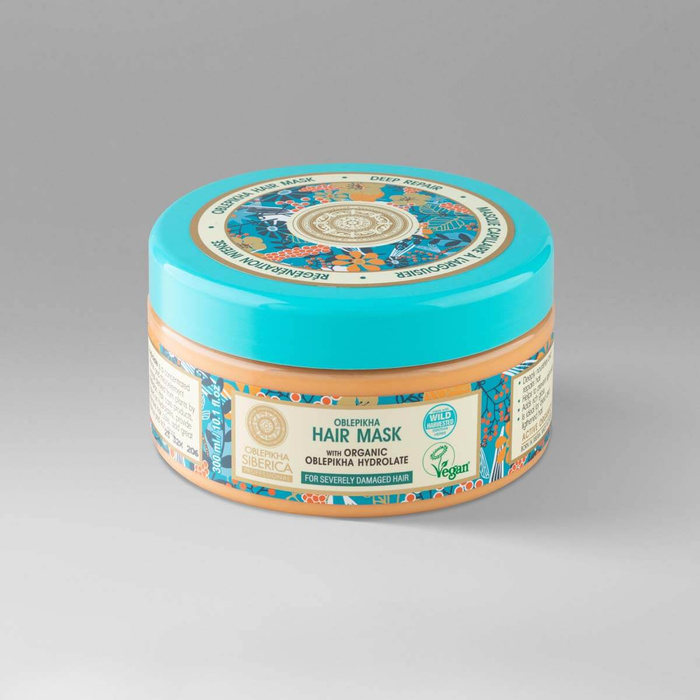 Wegańska maska do włosów zniszczonych na bazie hydrolatu z rokitnika Oblepikha Professional