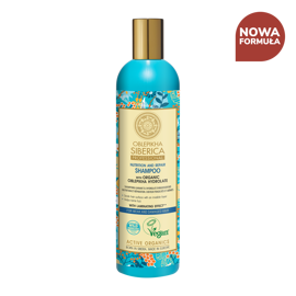 Wegański szampon z efektem laminowania do włosów suchych i zniszczonych na bazie hydrolatu z rokitnika Oblepikha Professional