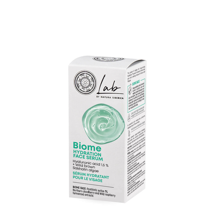 Nawadniające serum do twarzy z kwasem hialuronowym 1,5% i brązowymi algami sakhalińskimi Lab Biome