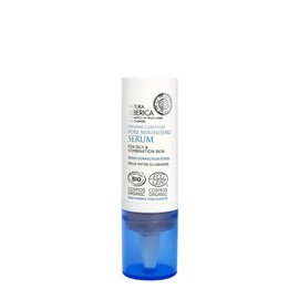 Organiczne certyfikowane zwężające pory serum do twarzy do skóry tłustej i mieszanej z hydrolatem z sofory chakaskiej