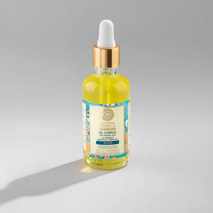 Wegański, odbudowujący olejek do włosów zniszczonych na bazie hydrolatu z rokitnika Oblepikha Professional