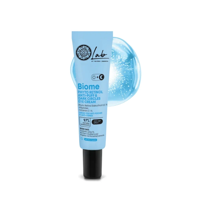 Krem pod oczy Anty-Puff & Dark Circles z retinolem i peptydami, Lab Biome