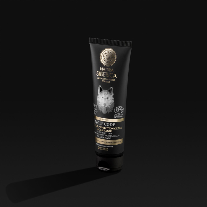 Ochronny krem do twarzy i dłoni na każdą pogodę Wolf Code Natura Siberica Men