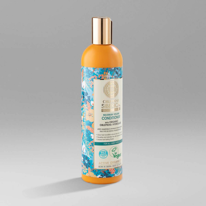 Wegańska odżywka zwiększająca objętość włosów na bazie hydrolatu z rokitnika Oblepikha Professional