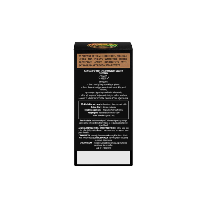 Naturalny chłodzący żel po goleniu dla mężczyzn Yak and yeti Natura Siberica Men