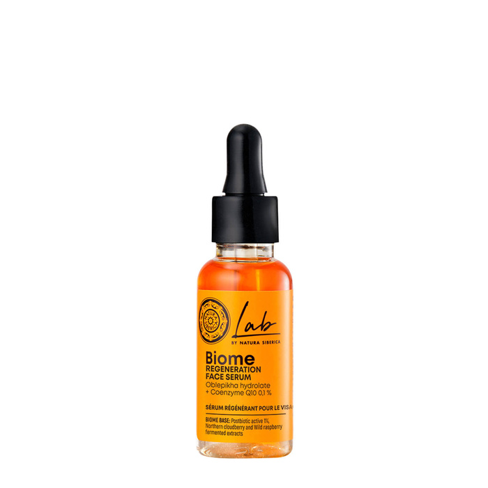 Regenerujące serum do twarzy z hydrolatem z rokitnika i koenzymem Q10 0,1% Lab Biome