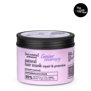 Naturalna maska do włosów zniszczonych i matowych Caviar Therapy Regeneracja i Ochrona Hair Evolution