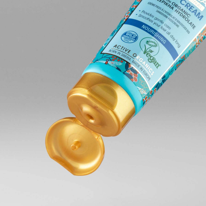 Wegański odżywczy krem do stóp na bazie hydrolatu z rokitnika Oblepikha Professional