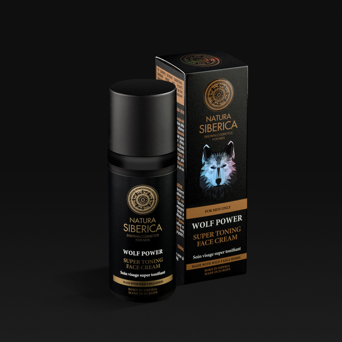 Naturalny tonizujący krem do twarzy dla mężczyzn Wolf power Natura Siberica Men