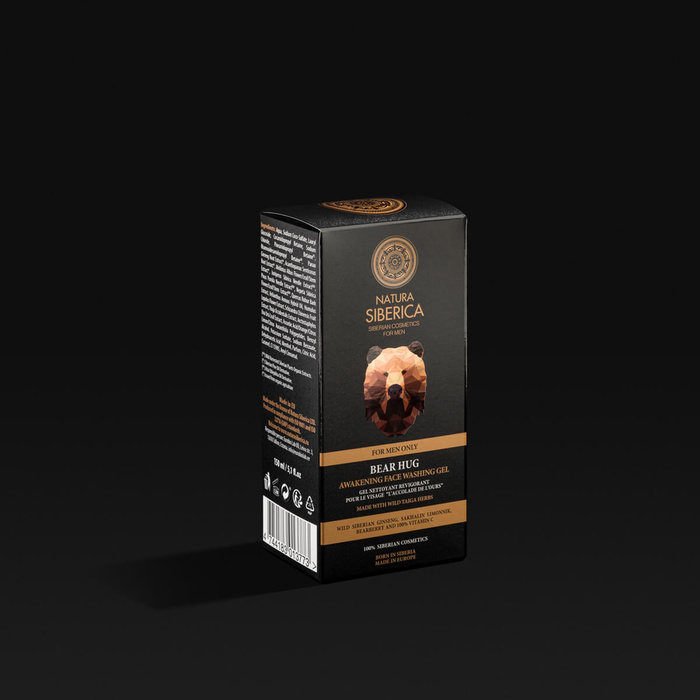 Naturalny pobudzający żel do mycia twarzy dla mężczyzn Bear hug Natura Siberica Men