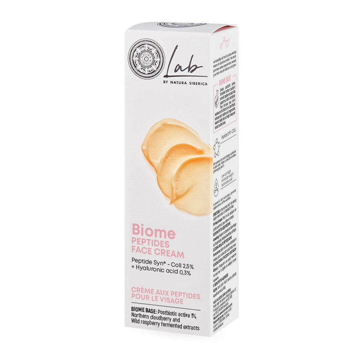 Peptydowy przeciwzmarszczkowy krem do twarzy z Peptide Syn®- Coll 2,5% i kwasem hialuronowym 0,3% Lab Biome