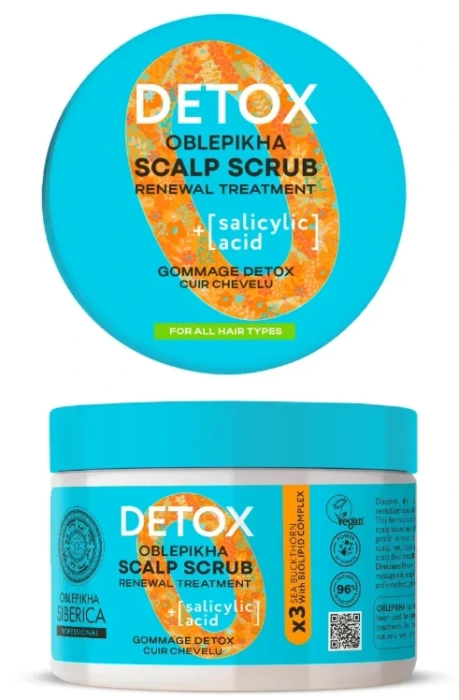 Peeling do skóry głowy Detox, Oblepikha O