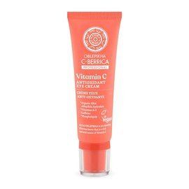Wegański, antyoksydacyjny krem pod oczy z witaminą C i  kofeiną Oblepikha C - berrica