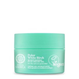 Wegański, nawilżający krem - żel do twarzy, do skóry tłustej oraz z tendencją do powstawania trądziku Bereza Siberica