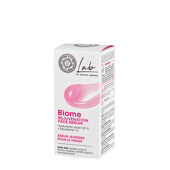 Odmładzające serum do twarzy z kwasem hialuronowym 1,25% i skwalanem 1% Lab Biome