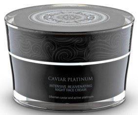 Intensywnie odmładzający krem na noc z kawiorem i platyną Caviar Platinum